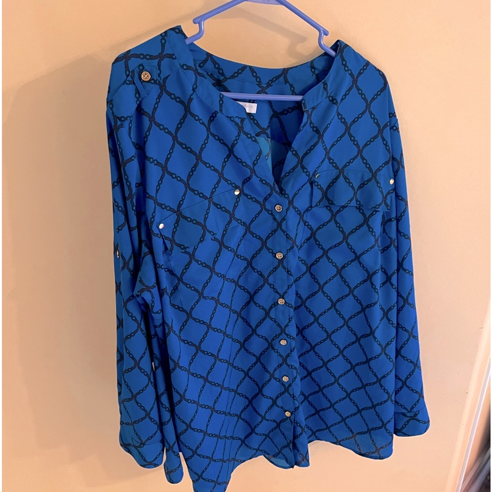 Charter Club - long sleeve button-down; Stylish; Size 3x